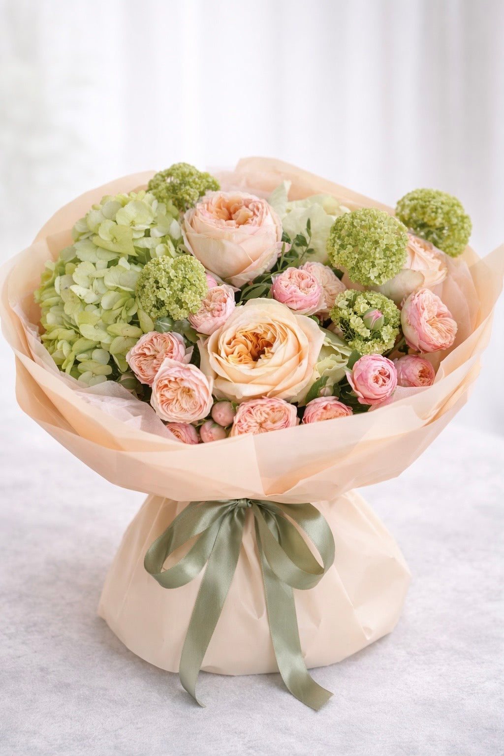 Peach Rose Bouquet – Same-Day Flower Delivery Las Vegas