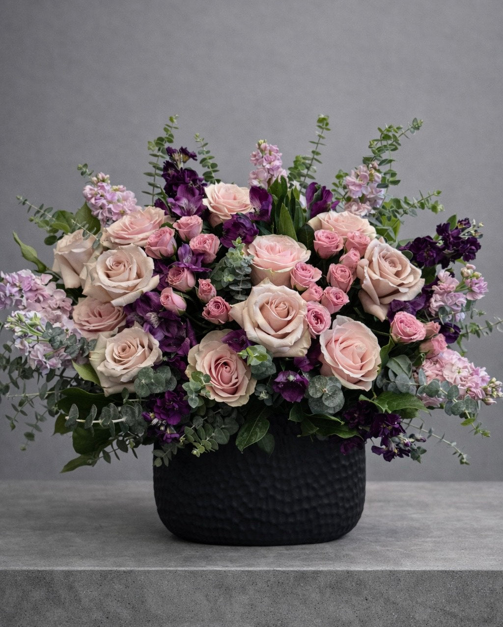 Purple & Blush Flower Arrangement | Luxury Flowers Las Vegas