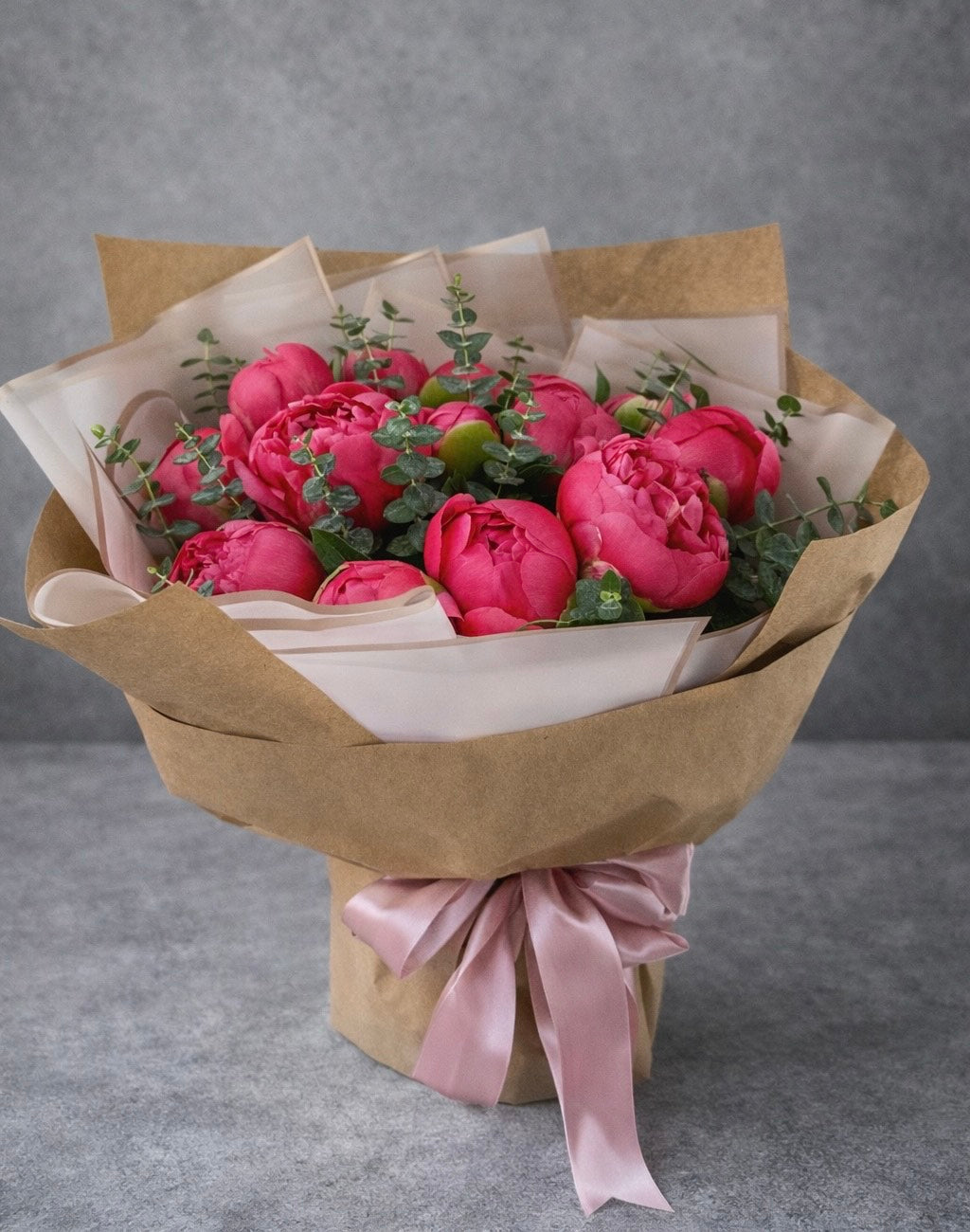 Coral Peony Bouquet | Luxury Flower Delivery Las Vegas