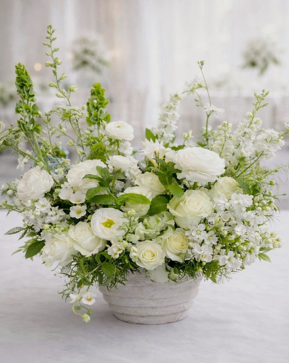 White Garden Bloom Arrangement