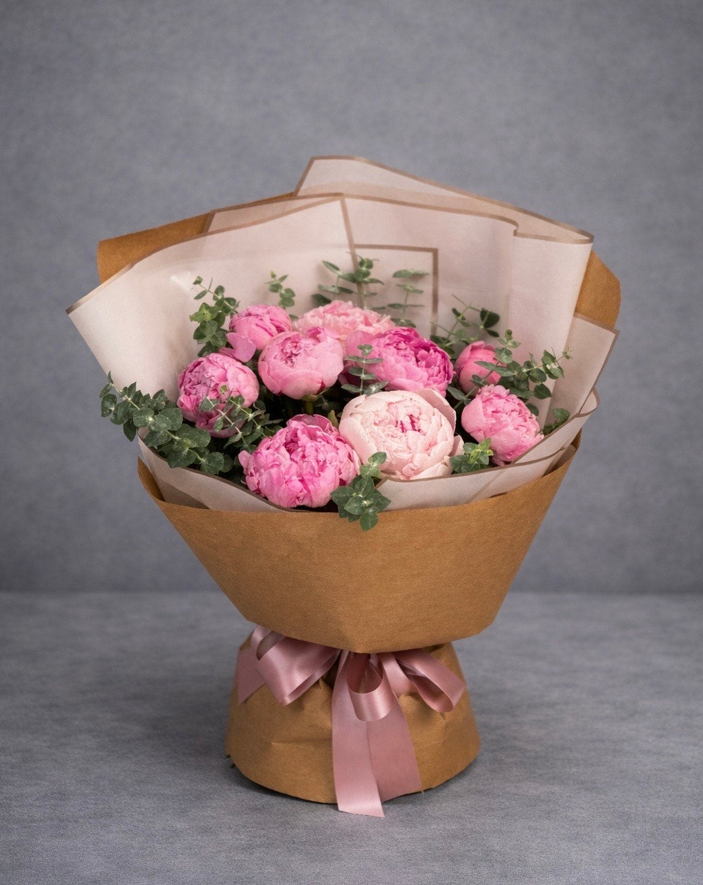 Pink Peonies Bouquet – Luxury Peony Flower Arrangement Las Vegas