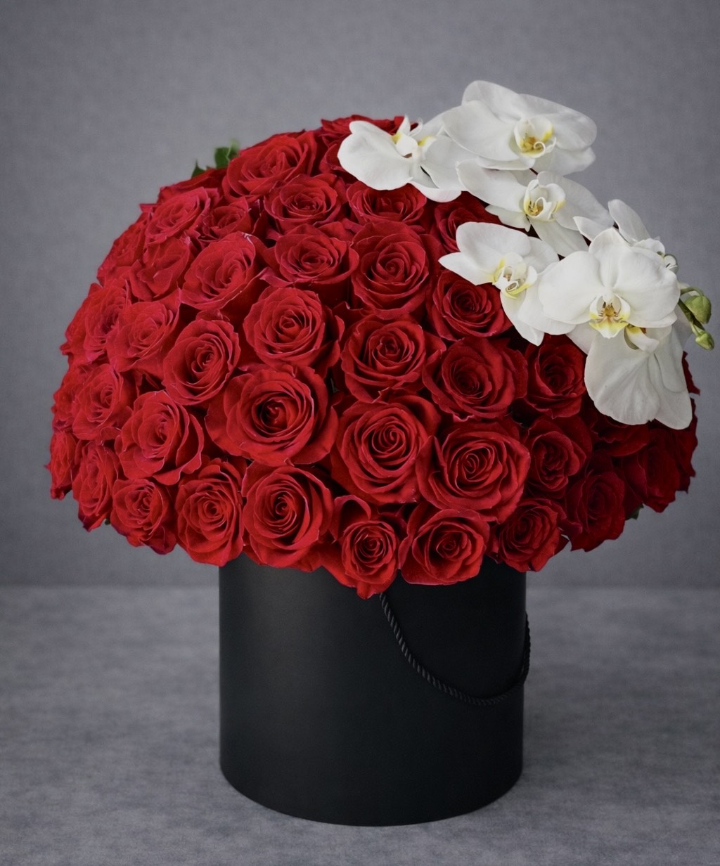 Red Rose and Orchid Arrangement |Flower Delivery Las Vegas