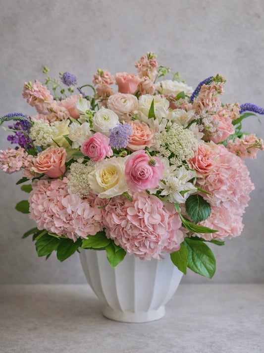 Luxury Pink Hydrangea Flower Arrangement