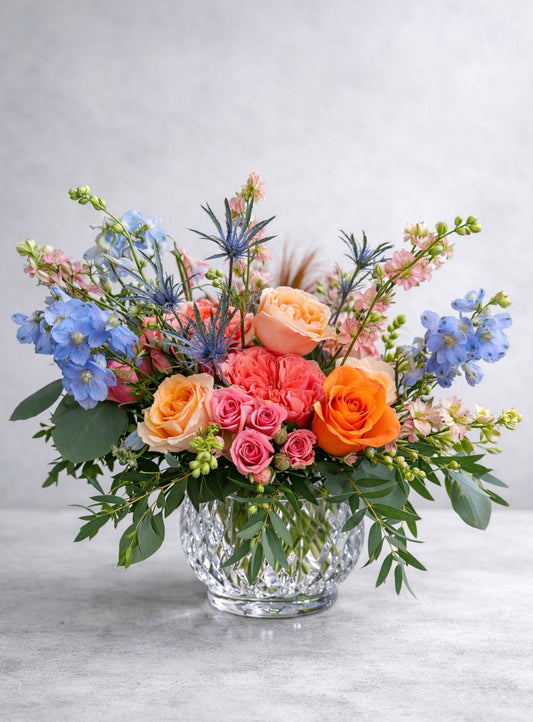 Colorful Garden Rose Arrangement