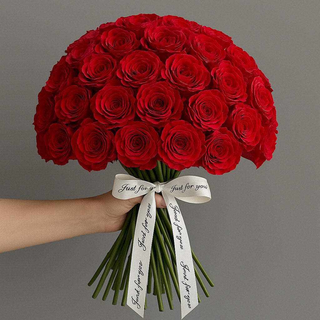 24 Red Roses Bouquet – Luxury Flower
