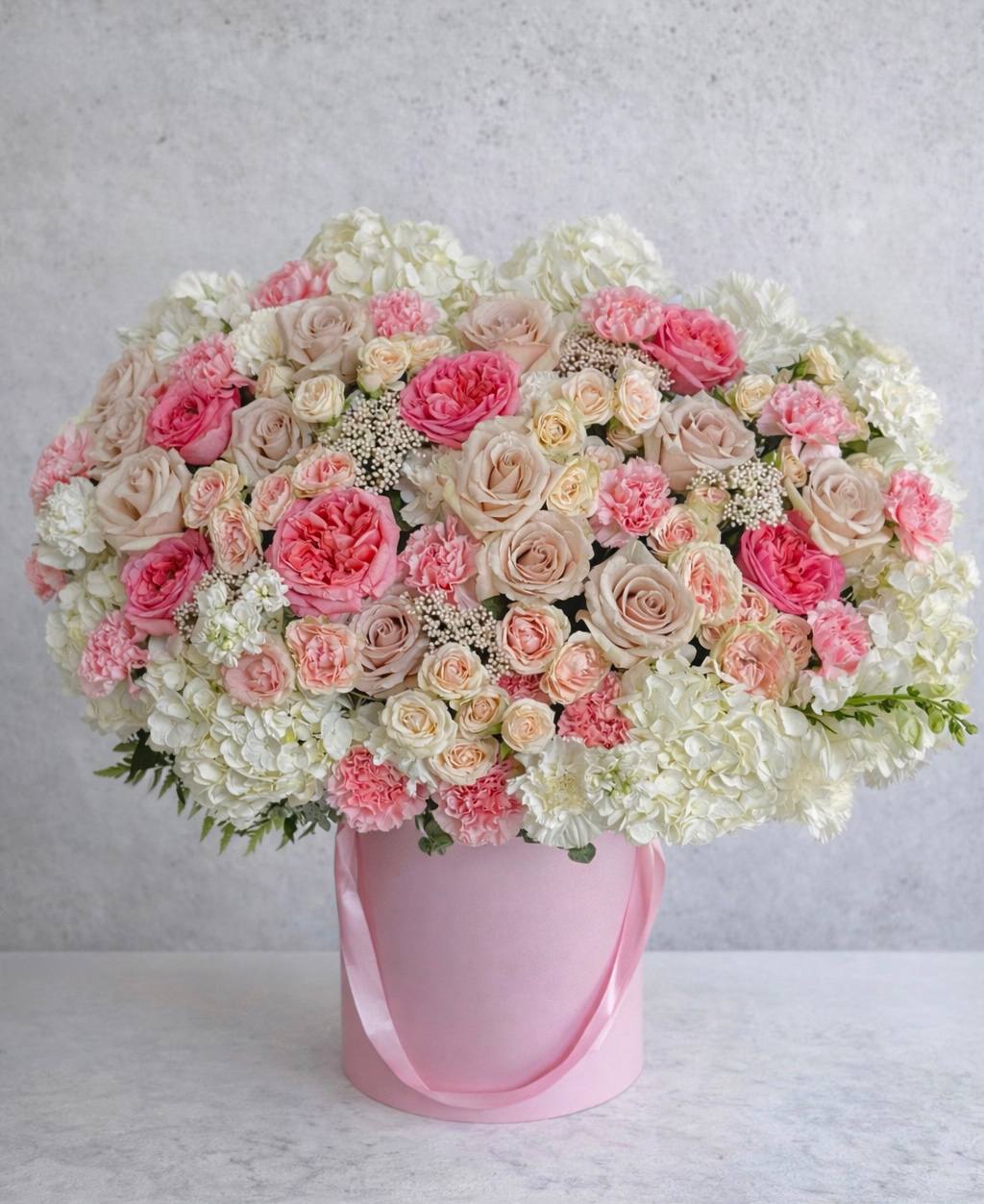 Soft Pink Garden Bloom Luxury Box | Flower Delivery Las Vegas