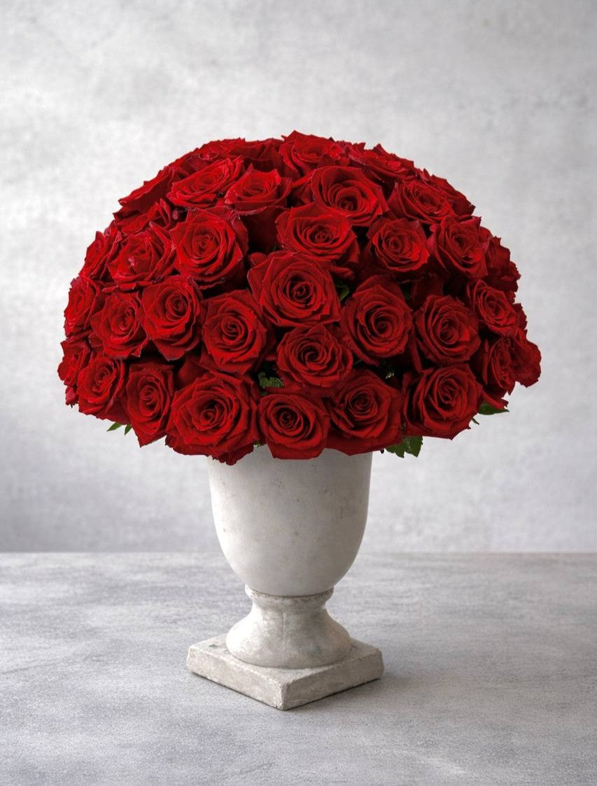 Luxury Red Rose Dome Centerpiece | Flower Delivery Las Vegas