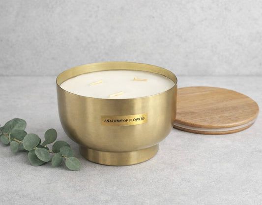Luxury Gold Candle – Floral Gift Add-On Las Vegas