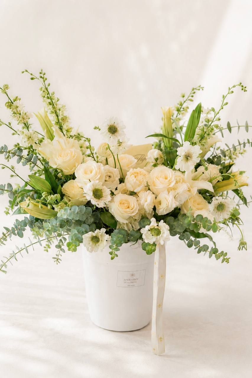 Wild White Garden Arrangement