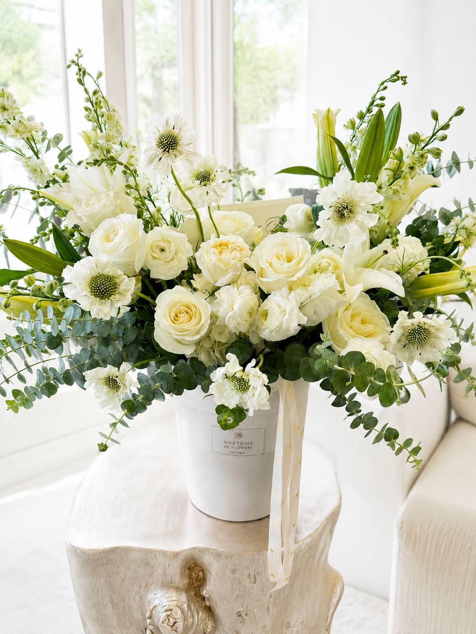 Wild White Garden Arrangement