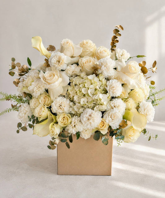 Golden Ivory Bloom Box