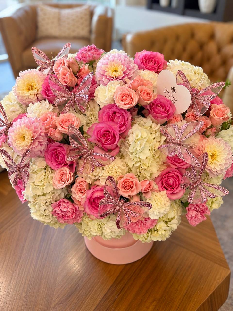 Pink Butterfly Fantasy | Luxury Flower Box