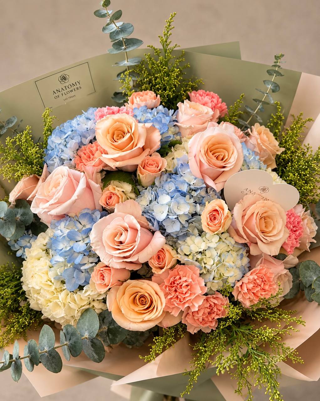 Peach Blossom Garden Luxury Bouquet