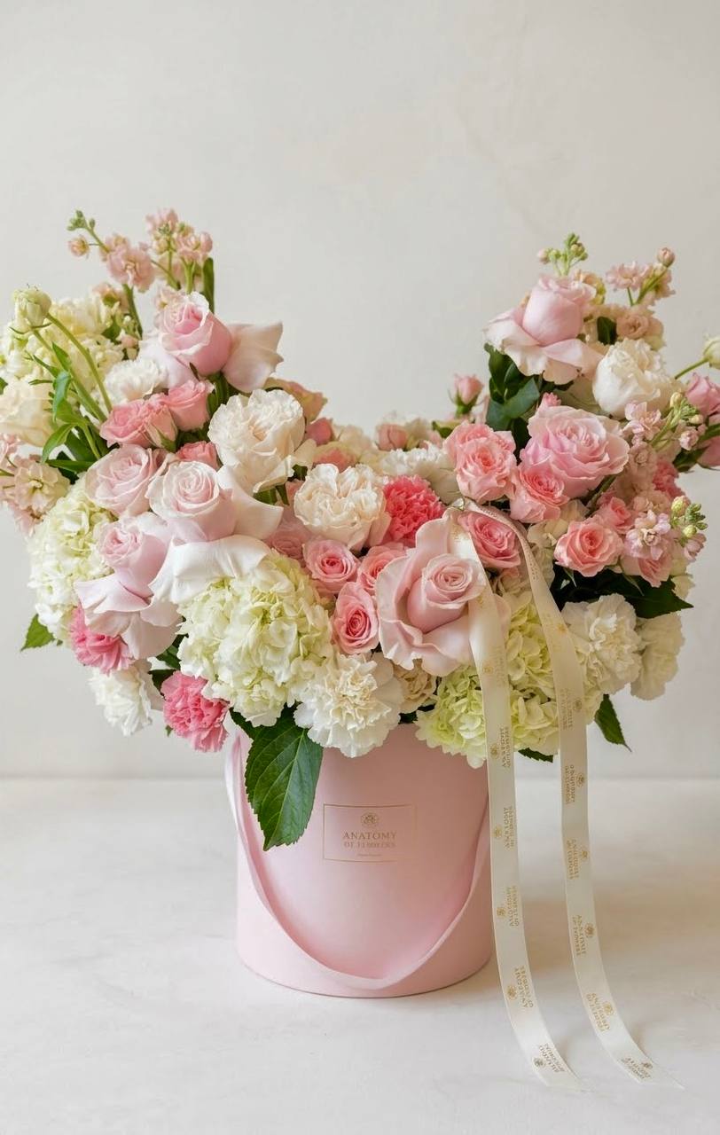 Pink Opulence – Luxury Rose & Hydrangea Flower Box